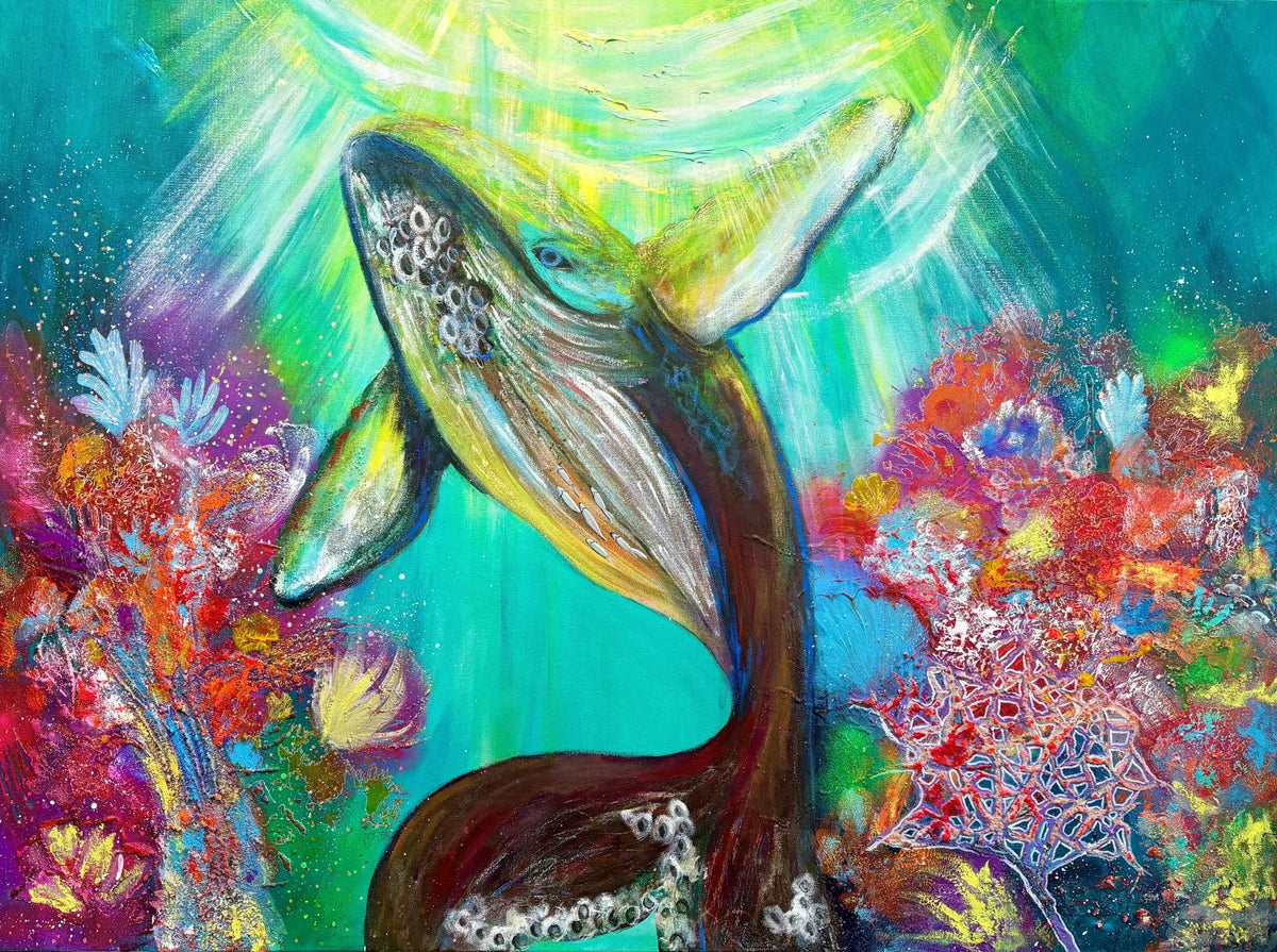 Whale Underwater Wildlife Art Oshawa Ontario | Ayla