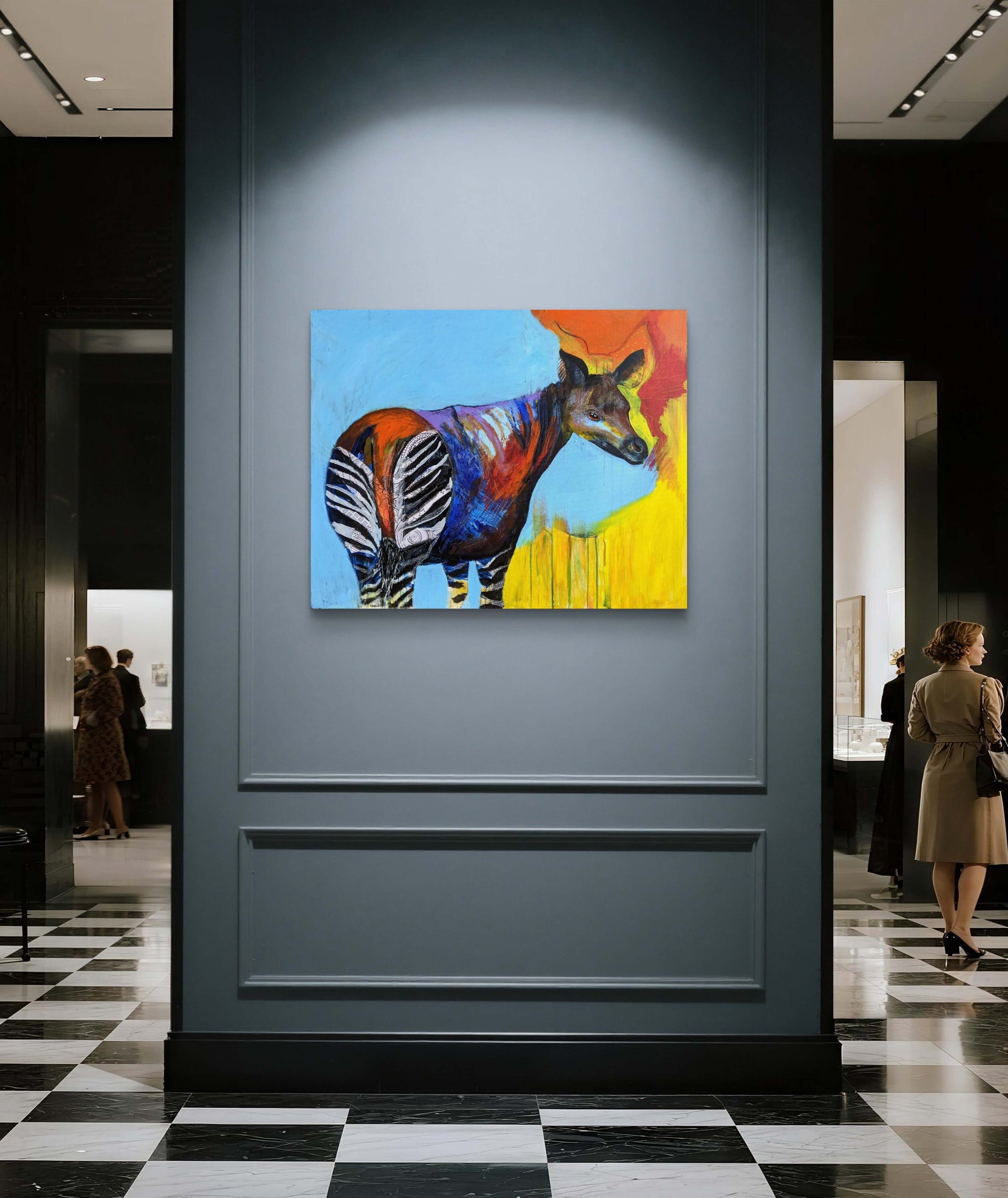 Okapi Wildlife Art Oshawa Ontario | Carrying a Secret